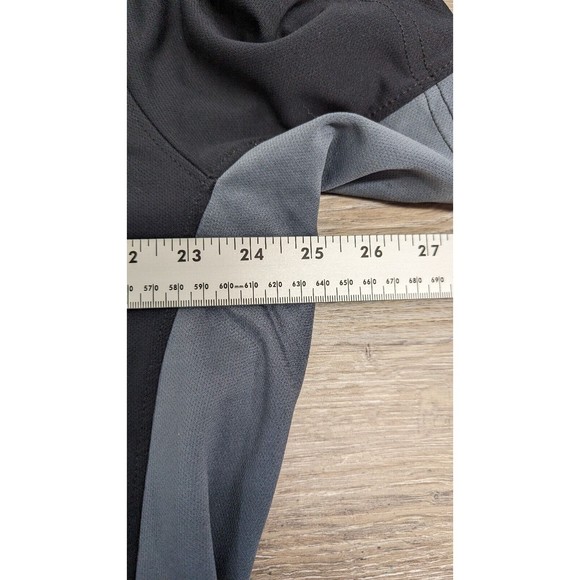 Columbia Polo Shirt Men's Sz L Loose Black Gray Light Breathable Omni-Shade - Picture 6 of 10